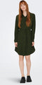 JDY JDYPIPER - L/S Shirt Jurk - Knoopsluiting - Ceintuur - Maat S