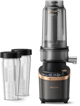 Philips Flip&Juice HR3770/10 - High-speed blender - 2L met sapmodule en ProBlend Ultra - Koper Zwart