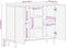 vidaXL - Dressoir - 90x33x75 - cm - massief - mangohout