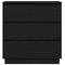 vidaXL - Nachtkastje - met - LED, - zwart - eiken, - 71x34,5x75 - cm, - bewerkt - hout