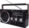 NOVEEN - PR750 Black Draagbare Radio - Zeer Gevoelige Ontvanger - Dre Radiobanden (FM / MW / SW) - U