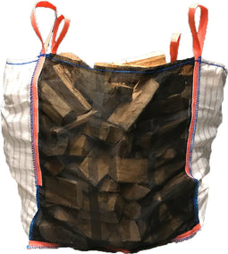 10 stuks | Geventileerde Big Bag 90x90x90cm | 1000KG | Geventileerd net | PP-weefsel | 4 heflussen