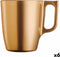 Mok Luminarc Flashy Gouden Glas 250 ml (6 Stuks)