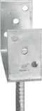 vidaXL Grondankers 6 st 10x6x30 cm gegalvaniseerd staal zilverkleurig
