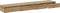 vidaXL - Ligbed - uit - Kunststof - Eiken - 200x36,5x16,5 - cm