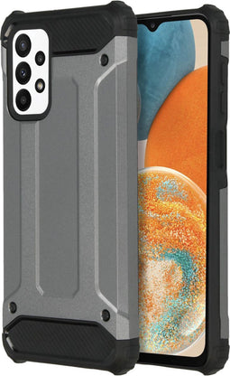 iMoshion Hoesje Geschikt voor Samsung Galaxy A23 (5G) Hoesje - iMoshion Rugged Xtreme Backcover - Donkergrijs