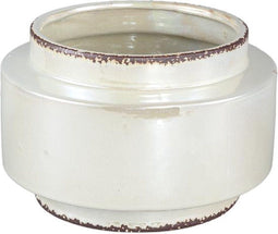 PTMD Melodi Pearl Ceramic Pot Round Shiny L