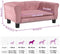 vidaXL - Hondenmand - 70x45x30 - cm - fluweel - roze