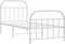 vidaXL - Bedframe - met - hoofd- - en - voeteneinde - metaal - wit - 90x200 - cm