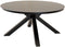 Portoro Eettafel - 158 cm - Sintered Stone Blad - Zwart-Grijs Gemarmerd
