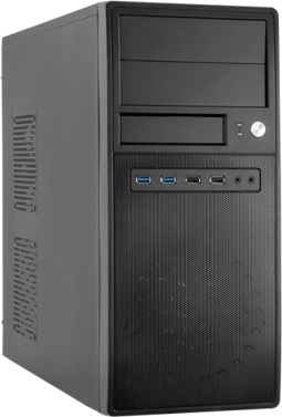 Chieftec CT-04B-OP - Mini-Toren Behuizing - Micro-ATX - Max GPU lengte 340mm - Max CPU koeler hoogte 140mm - Zwart