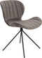 Zuiver OMG Velvet Eetkamerstoelen Grijs - Set van 2