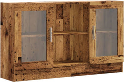 vidaXL - Dressoir - 120x30,5x70 - cm - bewerkt - hout - oud - houtkleurig