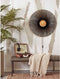 GOOD&MOJO Wandlamp Kalimantan - Bamboe/Zwart - Ø87cm - Binnen Modern