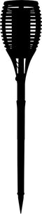 LUMI GARDEN Maity Sun - Zaklamp op zonne-energie - Vlameffect - LED - Warm wit - H 80 cm