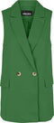 Pieces PCVAGNA - Blazer vest - Mouwloos met knopen en zakken - Jolly Green