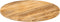 vidaXL - Tafelblad - rond - Ø - 90x3,8 - cm - massief - ruw - mangohout