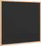 vidaXL - Krijtbord - met - massief - grenenhouten - lijst - 60x55 - cm - zwart