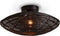 GOOD&MOJO Plafonniere Tanami - Rotan Zwart - Ø40cm - Modern