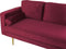 MIRAMAS - Chaise longue - Donkerrood - Linkerzijde - Fluweel