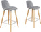 Zuiver Albert Kuip Barkruk 65 cm Lichtgrijs - Set van 2