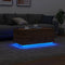 vidaXL - Salontafel - met - LED-verlichting - 90x50x40cm - artisanaal - eikenkleur