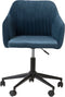 VENICE - Bureaustoel - Marineblauw - Fluweel