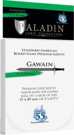 55 Paladin Gawain Card Sleeves 57 x 89mm (GAW-CLR)
