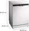 Siemens SN23EW28AE - Vrijstaande vaatwasser - 6 programma's 42 dB - Wit