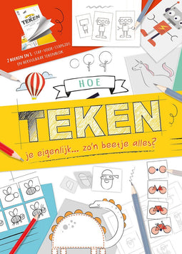 Hoe teken je eigenlijk - 2-in-1 kit - stap-voor-stap gids met hervulbaar tekenblok (EAN: 9789036642026)