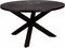 TOFF Viola round diningtable iron star leg - 130 - black