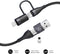SUBBLIM SUBCAB-4IN101 USB-kabel USB 2.0 1 m USB C Zwart
