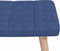 vidaXL - Schommelstoel - met - voetenbank - stof - blauw