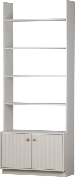 WOOOD Madu Boekenkast - Grenen - Wolkengrijs - 200x80x35