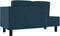 vidaXL - Chaise - longue - met - kussens - en - bolster - fluweel - blauw