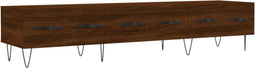 vidaXL - Tv-meubel - 150x36x30 - cm - bewerkt - hout - bruin - eikenkleur