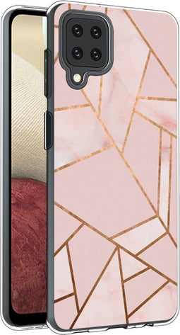 iMoshion Hoesje Geschikt voor Samsung Galaxy A12 Hoesje Siliconen - iMoshion Design hoesje - Roze / Meerkleurig / Goud / Pink Graphic