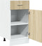 vidaXL - Onderkast - met - lade - 40x46x81,5 - cm - spaanplaat - sonoma - eikenkleurig