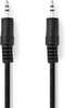 Nedis Stereo-Audiokabel - 3,5 mm Male - 3,5 mm Male - Vernikkeld - 2.00 m - Rond - Zwart - Label