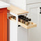 SoBuy NSR11-WN - Plankenkast op Wieltjes - 4 Lagen - Wit
