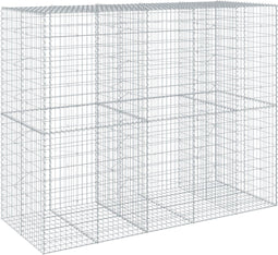 vidaXL - Schanskorf - 250x100x200 - cm - gegalvaniseerd - ijzer - zilverkleurig