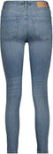 Pieces PCDELLY SKN MW CR LB124-BA/NOOS BC Dames Jeans - Skinny Fit - Stretch Denim - Maat XS