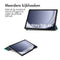 imoshion Tablet Hoes - Geschikt voor Samsung Galaxy Tab A9 Plus - Design Trifold Bookcase - Petrol Green Dandelion