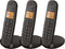 Logicom - ILOA 350 - Huistelefoon Draadloos Trio - zonder antwoordapparaat - 3 Handsets - Dect telefoon - Zwart