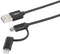 Ansmann 1700-0082 - USB 2in1 Micro/Lightning data- en oplaadkabel - 120 cm - Zwart