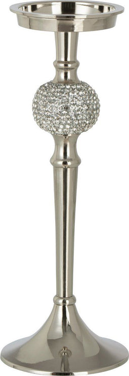 J-Line kaarshouder Op Voet Diamant - aluminium - zilver - small