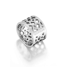 Tommy Hilfiger TJ2700743C - Dames Ring - Staal - Zilverkleurig