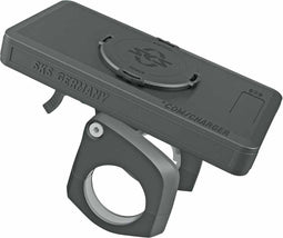 SKS COMPIT+ - Smartphonehouder met powerbank 10.000 mAh - Draadloos opladen - Zwart