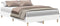 vidaXL - Bedframe - zonder - matras - 120x190 - cm - spaanplaat - wit