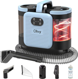 Olvy Tapijtreiniger PRO - Draagbare Stoomreiniger - 100°C Stoom - 1650W - Vlekkenreiniger (500 ml)